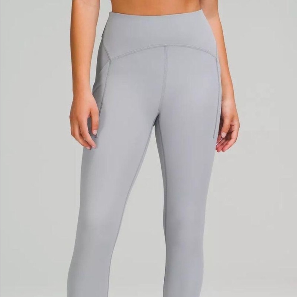 Lululemon power leggings size 4 in Rhino gray